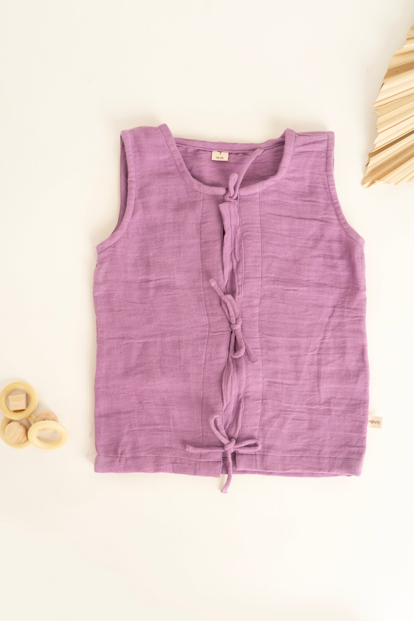 Bowen Vest- Plum, Oat, Lilac